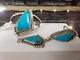 Vintage Native American Navajo Sterling Silver Turquoise Slave Style (ytp019657)