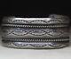 Vintage Native American Navajo Sterling Silver Twisted Rope Cuff Bracelet