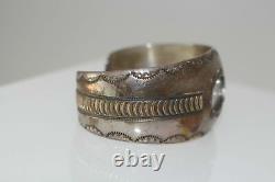 Vintage Native American Navajo Sterling Watch Cuff Bracelet Jennie Epaloos