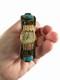 Vintage Native American Navajo TT Sterling Turquoise Coral Cuff Bracelet Watch