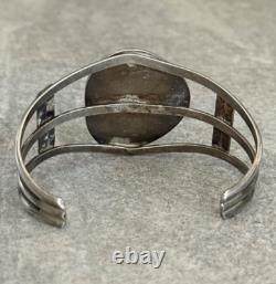 Vintage Native American Navajo Turquoise GEM Sterling silver Bracelet 36+g