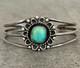 Vintage Native American Navajo Turquoise Sterling Silver Bracelet 6.6 in
