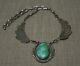 Vintage Native American Navajo Turquoise Sterling Silver Necklace