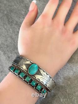 Vintage Native American Navajo Turquoise Sterling silver Bracelet