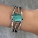 Vintage Native American Navajo Turquoise Sterling silver Bracelet 17g