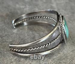 Vintage Native American Navajo Turquoise Sterling silver Bracelet 17g