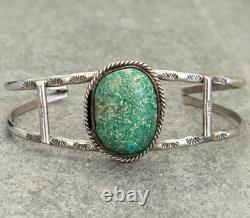 Vintage Native American Navajo Turquoise Sterling silver Bracelet 6.5 in