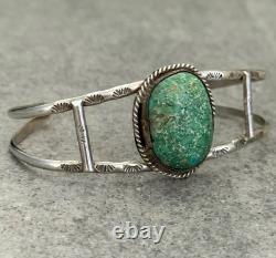 Vintage Native American Navajo Turquoise Sterling silver Bracelet 6.5 in