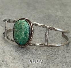 Vintage Native American Navajo Turquoise Sterling silver Bracelet 6.5 in