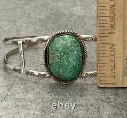 Vintage Native American Navajo Turquoise Sterling silver Bracelet 6.5 in