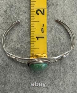 Vintage Native American Navajo Turquoise Sterling silver Bracelet 6.5 in