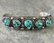 Vintage Native American Navajo Turquoise Sterling silver Cuff Bracelet