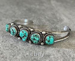 Vintage Native American Navajo Turquoise Sterling silver Cuff Bracelet