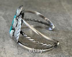 Vintage Native American Navajo Turquoise Sterling silver Cuff Bracelet