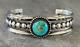 Vintage Native American Navajo Turquoise Sterling silver Cuff Bracelet 37+g
