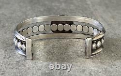 Vintage Native American Navajo Turquoise Sterling silver Cuff Bracelet 37+g
