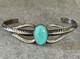 Vintage Native American Navajo Turquoise Sterling silver Knife edge Bracelet