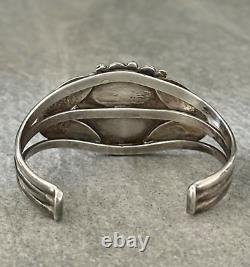 Vintage Native American Navajo Turquoise Sterling silver LARGE Bracelet 48+g