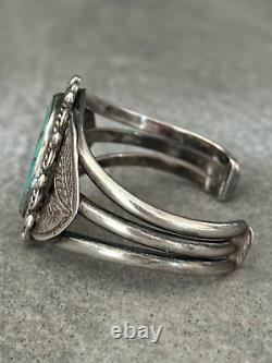 Vintage Native American Navajo Turquoise Sterling silver LARGE Bracelet 48+g