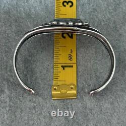 Vintage Native American Navajo Turquoise Sterling silver LARGE Bracelet 48+g
