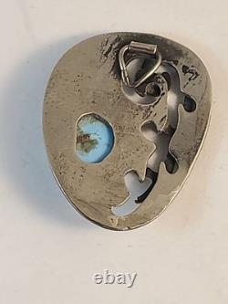 Vintage Native American Navajo jewelry sterling Silver Pendant, Hand Made