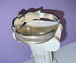 Vintage Native American Navajo made Silver Bracelet Beautiful Turquoise K-Billah