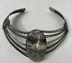 Vintage Native American Neck Cuff One Of A Kind Rare Jewelry Stainless Jasper