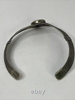 Vintage Native American Neck Cuff One Of A Kind Rare Jewelry Stainless Jasper
