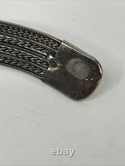 Vintage Native American Neck Cuff One Of A Kind Rare Jewelry Stainless Jasper