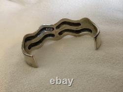 Vintage Native American Old Carlisle Sterling Silver 5 Cuff Bracelet 42.5 Gr