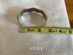 Vintage Native American Old Carlisle Sterling Silver 5 Cuff Bracelet 42.5 Gr