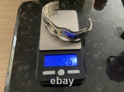 Vintage Native American Old Carlisle Sterling Silver 5 Cuff Bracelet 42.5 Gr
