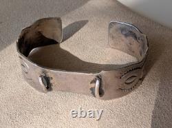 Vintage Native American Old Pawn Style Watch Cuff Likely Sterling Unsigned 17mm