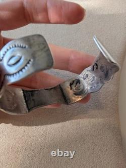 Vintage Native American Old Pawn Style Watch Cuff Likely Sterling Unsigned 17mm