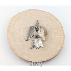 Vintage Native American Pendant Handmade Jewelry Zuni Thunderbird