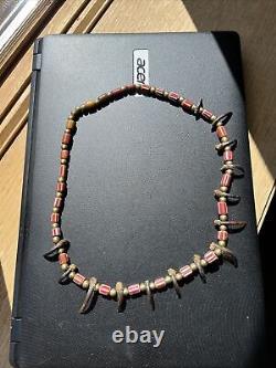 Vintage Native American Porcupine Claw Necklace jewelry