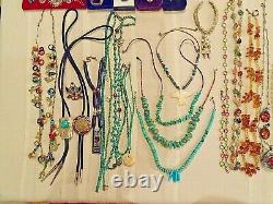 Vintage Native American, Russian, Mexican, Silver and Gold Jewelry Lot