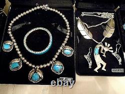 Vintage Native American, Russian, Mexican, Silver and Gold Jewelry Lot