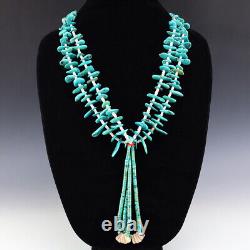 Vintage Native American Santo Domingo Turquoise Necklace