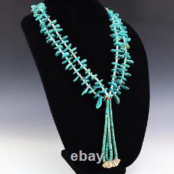 Vintage Native American Santo Domingo Turquoise Necklace