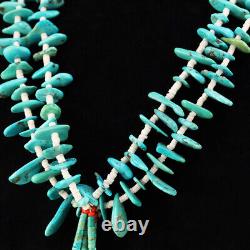 Vintage Native American Santo Domingo Turquoise Necklace