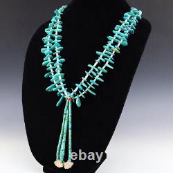 Vintage Native American Santo Domingo Turquoise Necklace