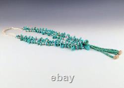 Vintage Native American Santo Domingo Turquoise Necklace