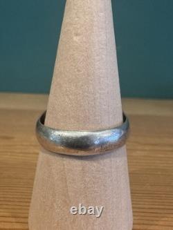 Vintage Native American Silver, Malachite Men's Ring Large, Heavy Size 12