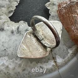 Vintage Native American Silver Turquoise Cluster Ring Size 7 For Women