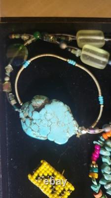 Vintage Native American Southwest Jewelry Lot, Turquoise, Sterling, Beaded, coral