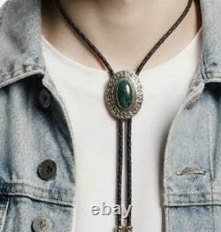 Vintage Native American Sterling Silver Bolo Tie