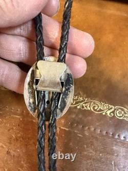 Vintage Native American Sterling Silver Bolo Tie