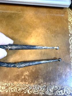 Vintage Native American Sterling Silver Bolo Tie