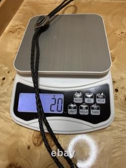 Vintage Native American Sterling Silver Bolo Tie